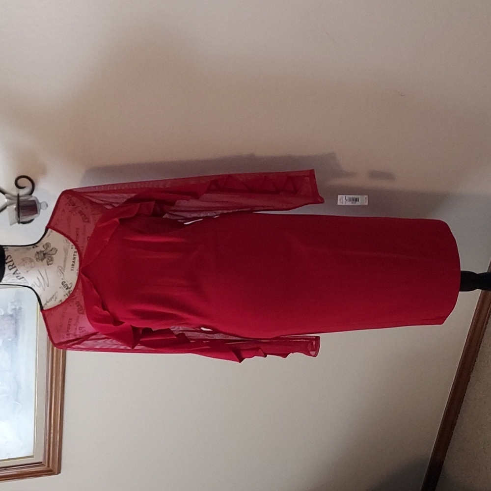🎉HP 2/22🎉NWT, R&M Richards SEXY RED DRESS - Picture 1 of 6